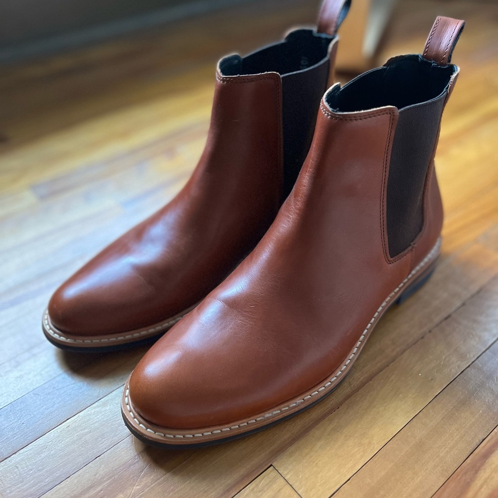 BRAND NEW Nisolo Men’s All-Weather Chelsea Boot. Size 10.5 - Brandy. - Picture 7 of 8
